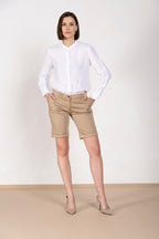 New York bermuda chino mujer de raso stretch slim fit