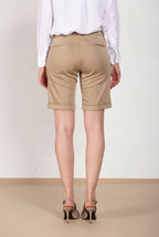 New York bermuda chino mujer de raso stretch slim fit