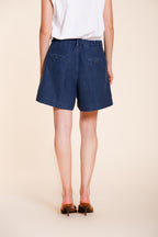 Dallas Damen Cargo Bermuda aus Flammgarn-Baumwolle in relaxed fit