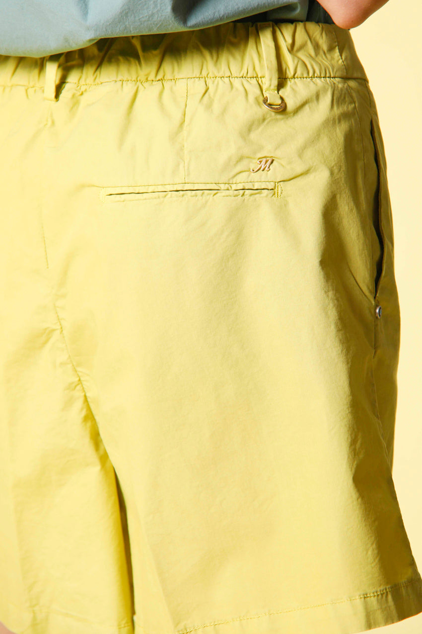 immagine 2 di bermuda chino donna in tela paracadute modello new york cozy colore giallo regular fit di Mason's