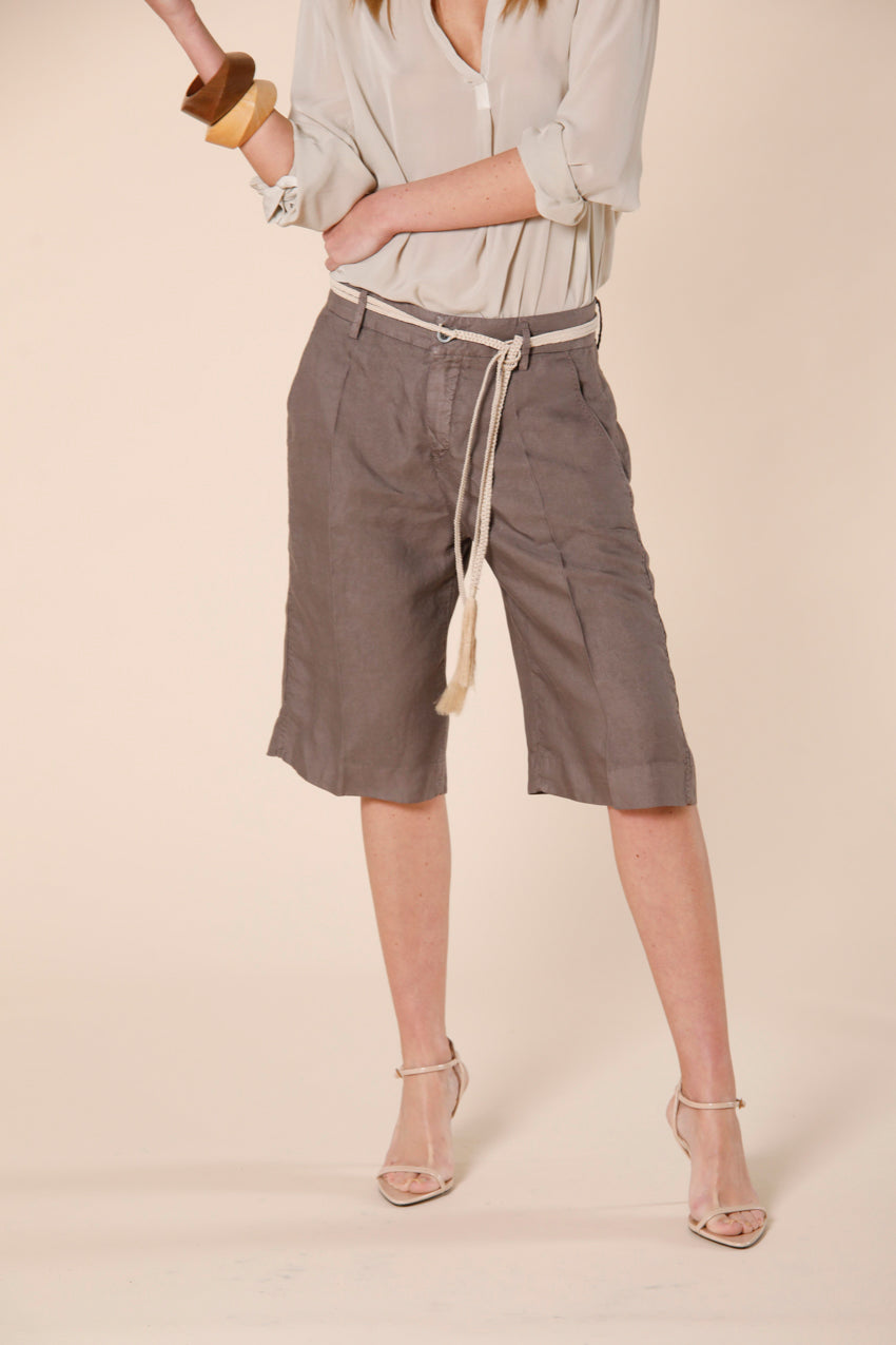 Bild 3 von Damen Tencel und Leinen Chino Bermuda Shorts New York Straight Farbe Regular Fit von Mason's