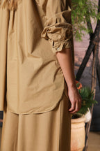 Lauren camisa de mujer de manga larga en popelina