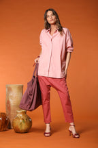 Lauren camisa de mujer de manga larga en popelina