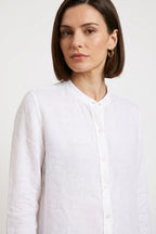 Delhi Hemd Damen Langarm aus Leinen-Canvas