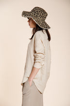 Delhi chemise femme à manches longues en toile de lin