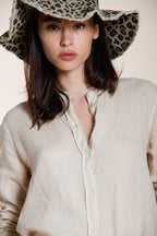 Delhi chemise femme à manches longues en toile de lin