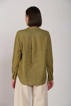 Delhi women's shirt long-sleeved in linen canvas