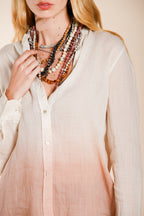 Delhi camisa mujer de manga larga en ramie