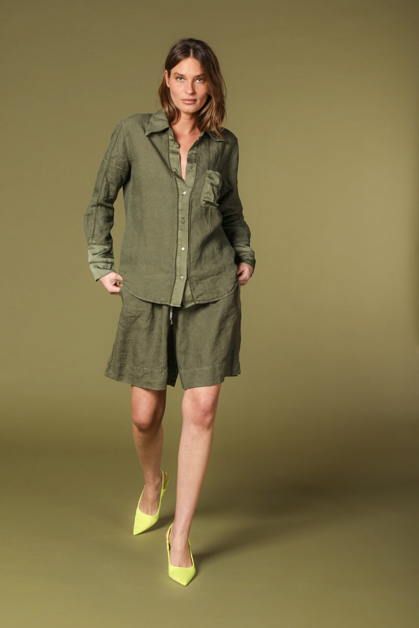 Image 2 of women's Nicole shirt in green by Mason's