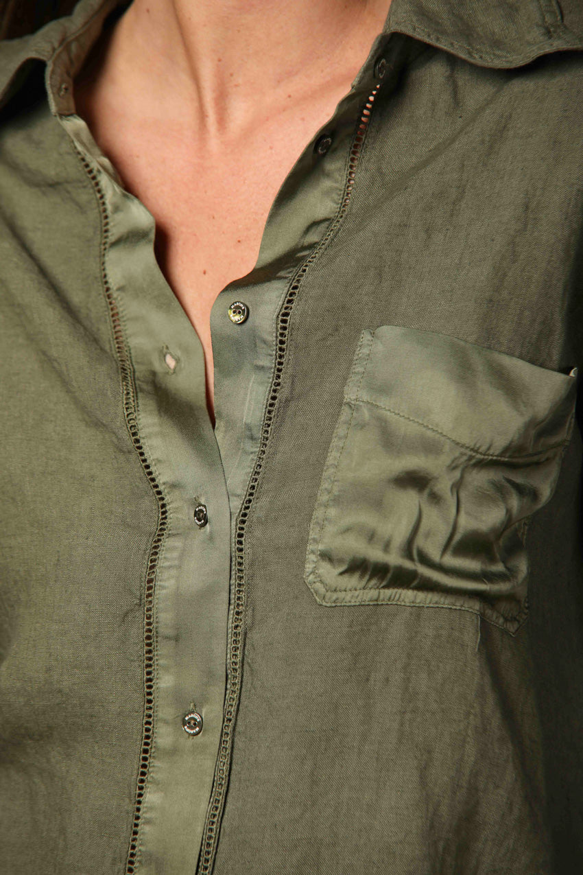 immagine 3 di camicia donna modello Nicole colore verde di Mason's