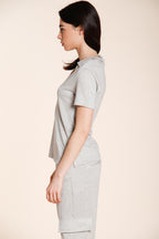 Ada women's shirt short sleeve in lurex tricot