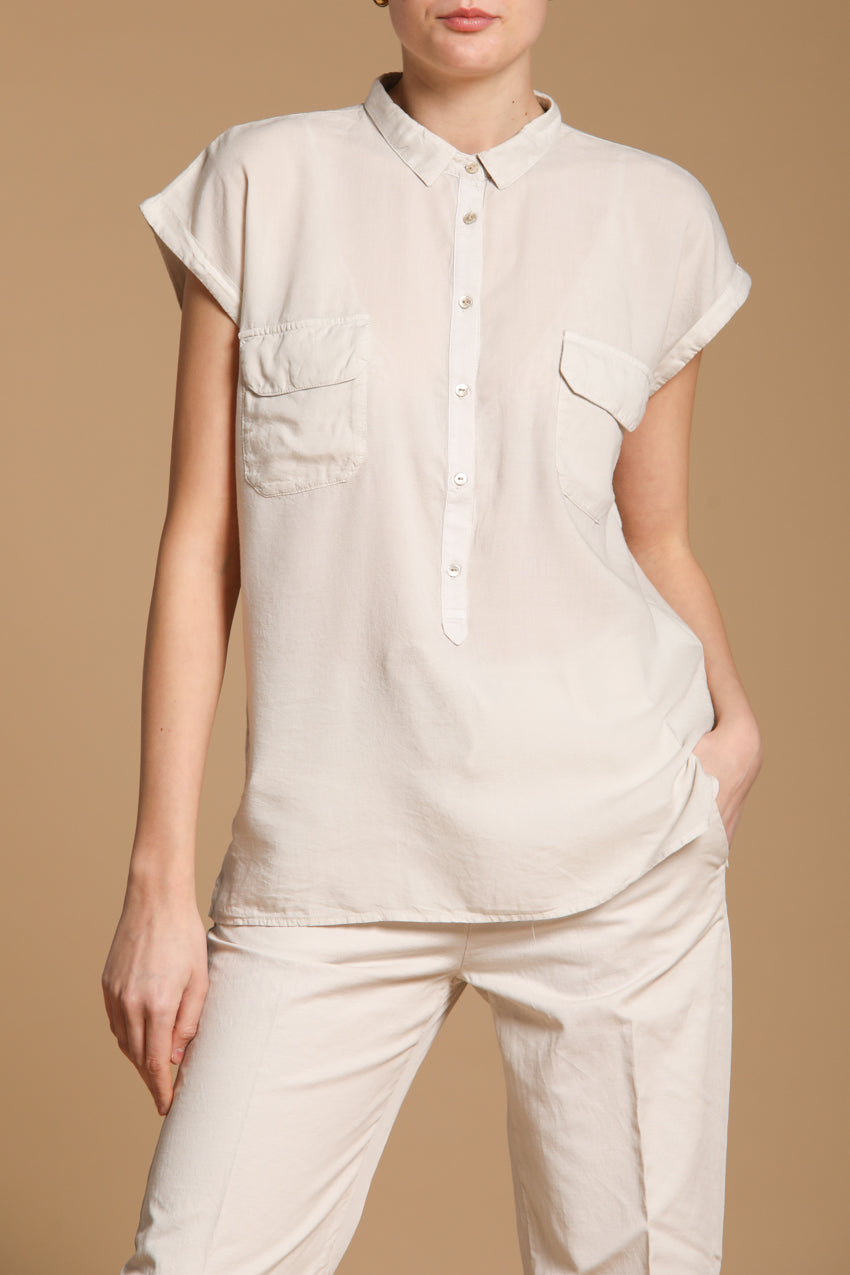 Casta camicia donna in tencel a manica corta