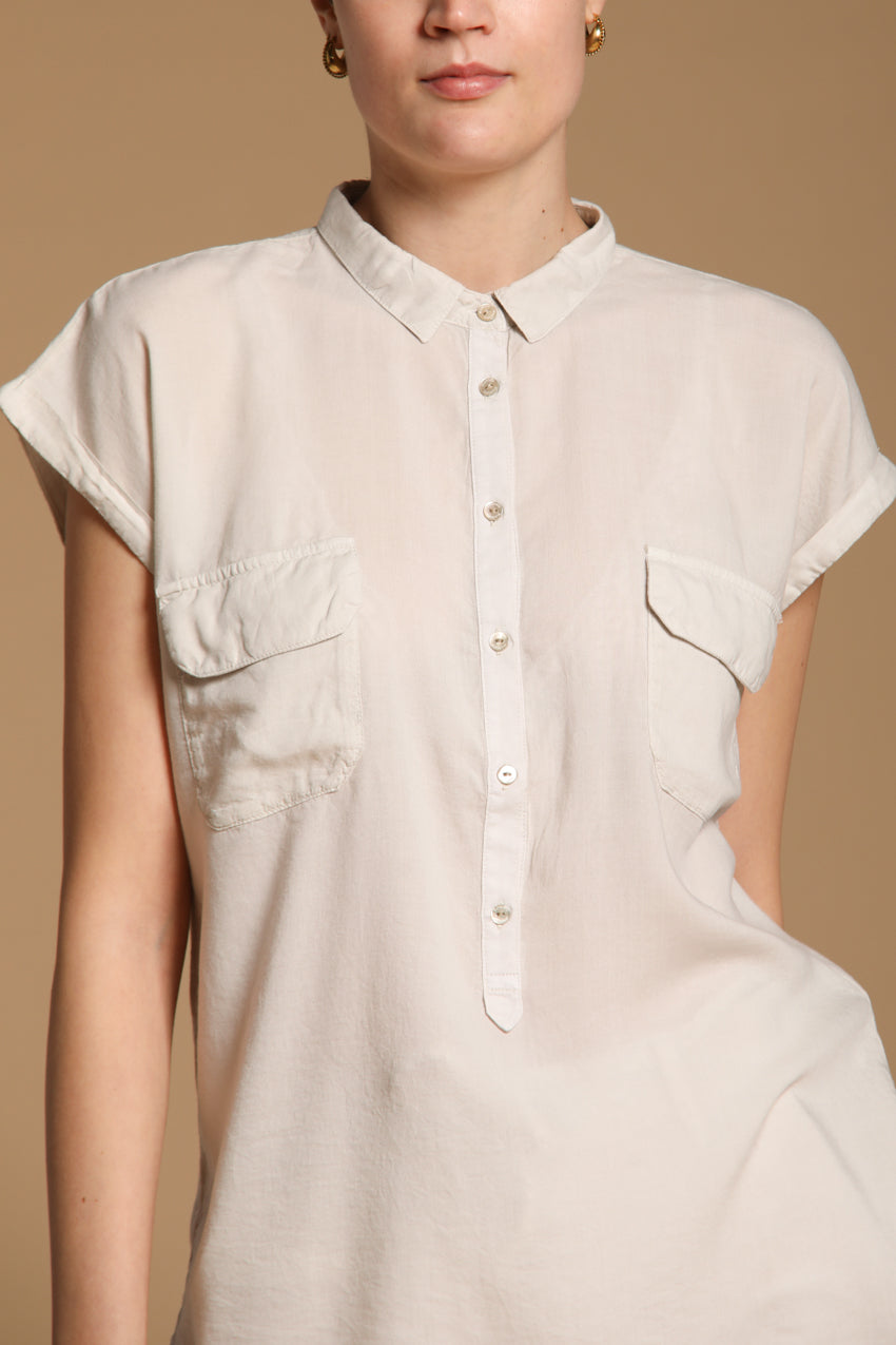Casta camicia donna in tencel a manica corta