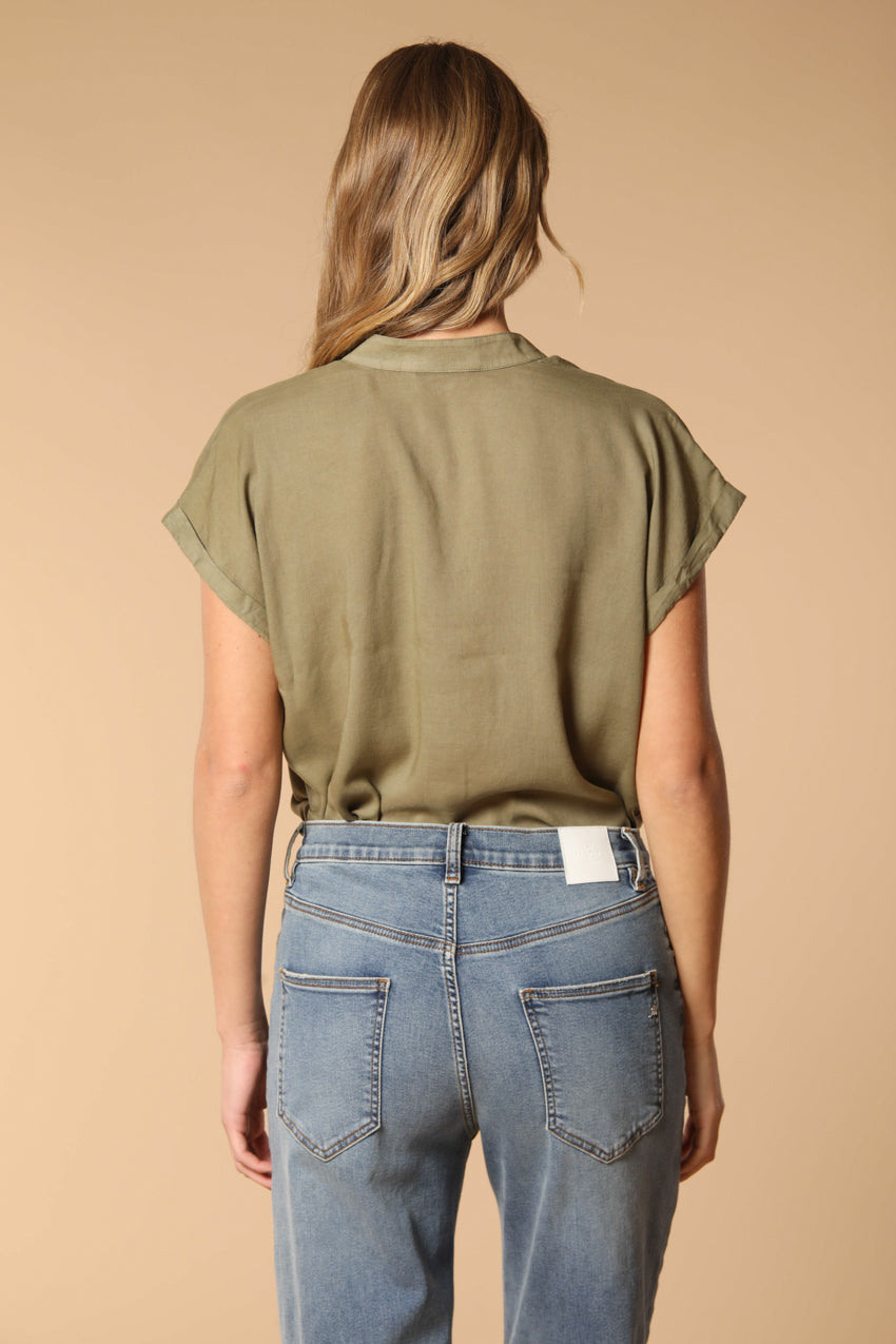 Adele MM chemise femme à manches courtes en tencel