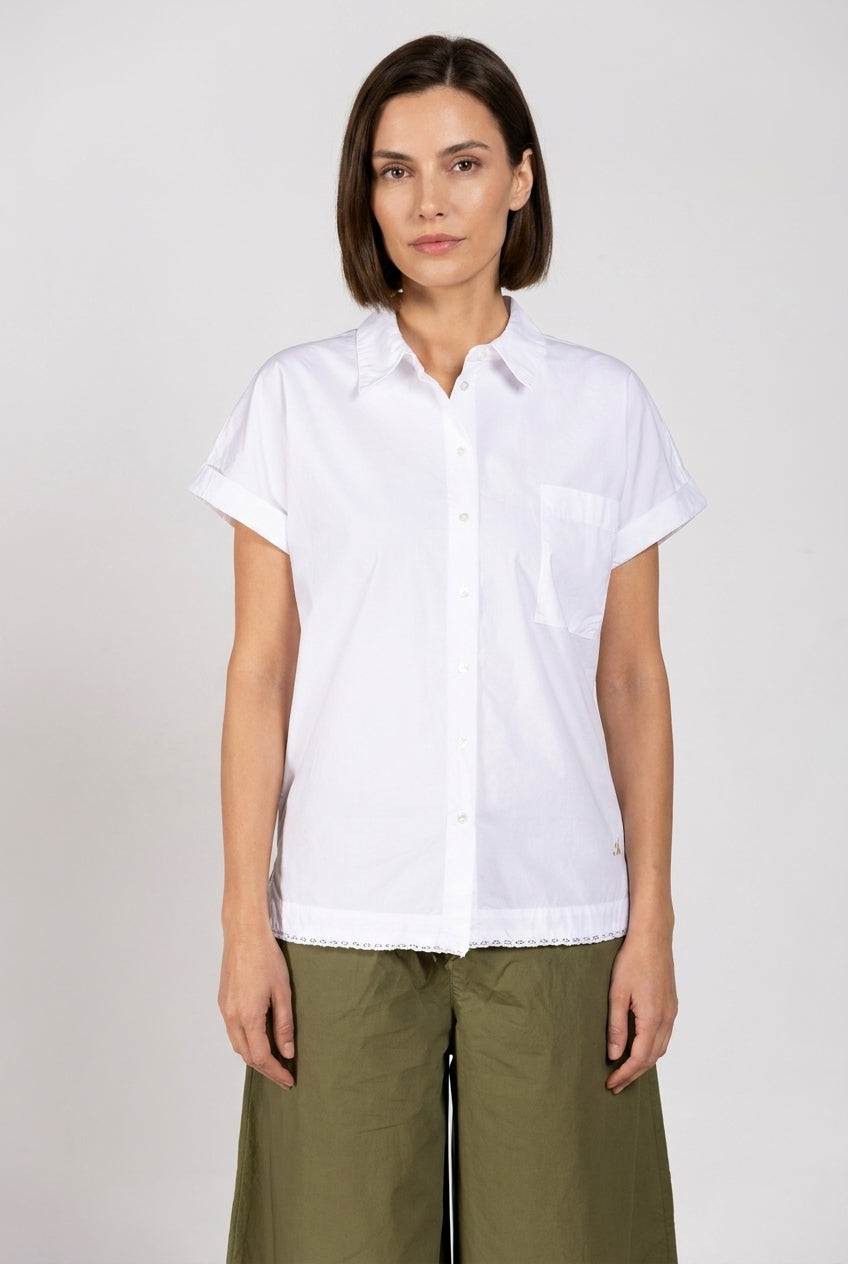 Livia camisa mujer de manga corta en popelín