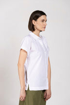 Livia camisa mujer de manga corta en popelín