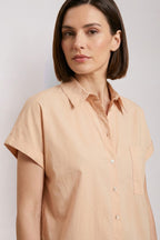 Livia women's shirt short sleeve in poplin