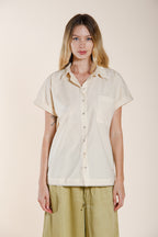 Livia chemise femme à manches courtes en popeline