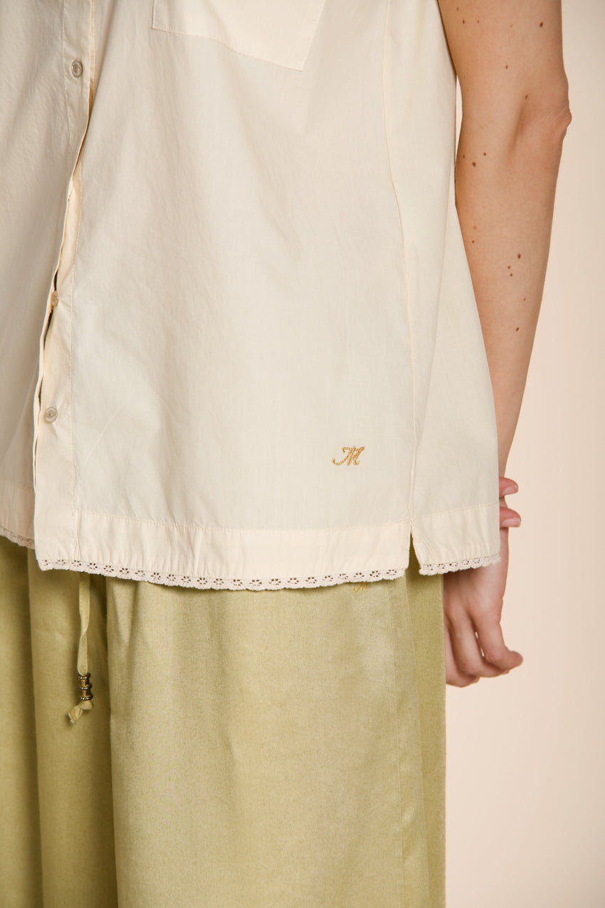 Livia camisa mujer de manga corta en popelín