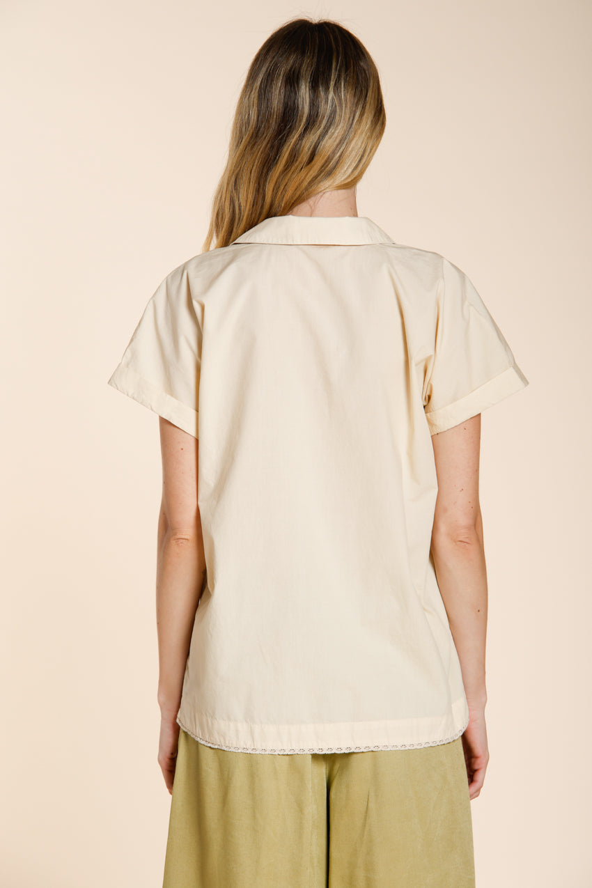 Livia camisa mujer de manga corta en popelín