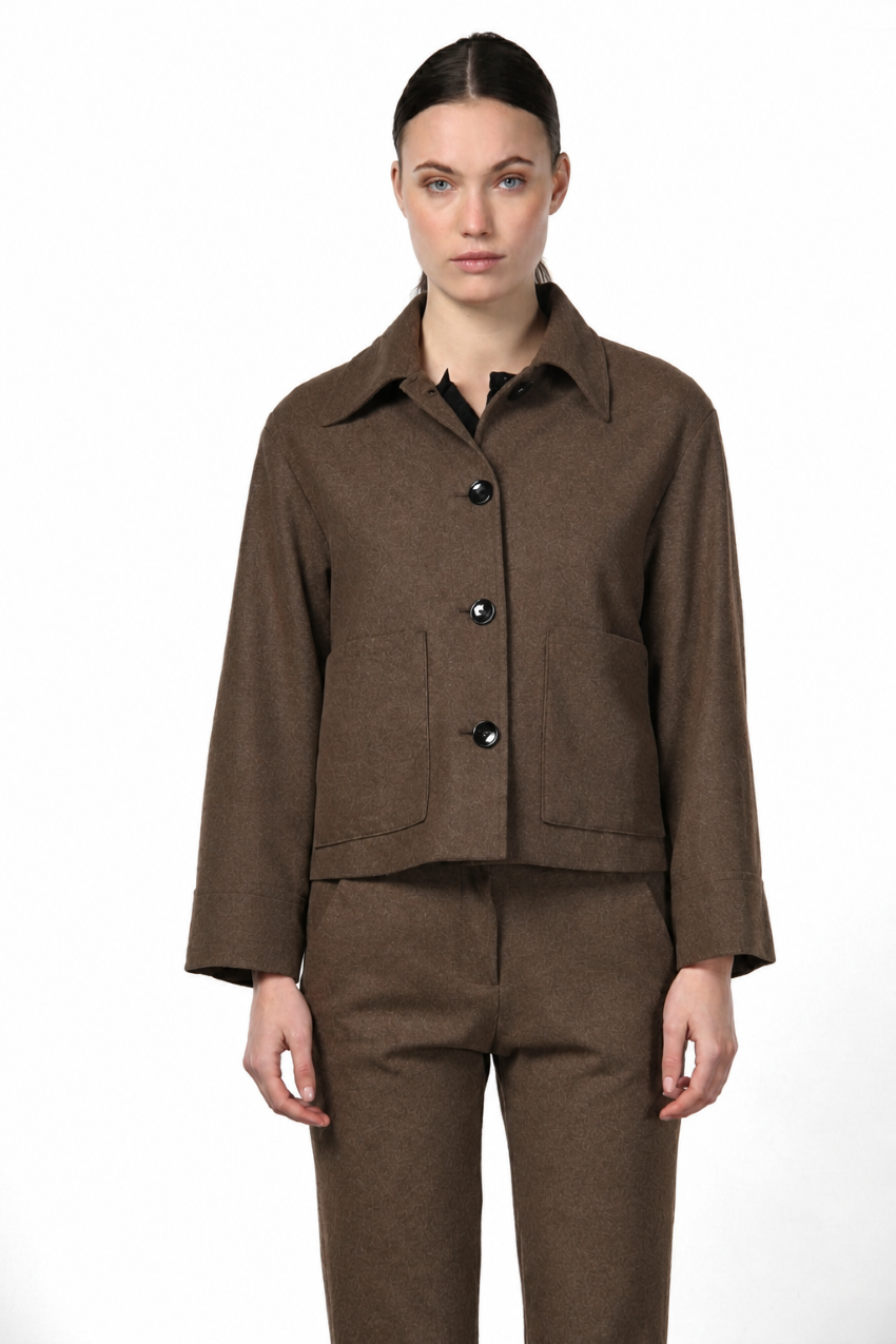 Rosie veste femme en jersey flanelle