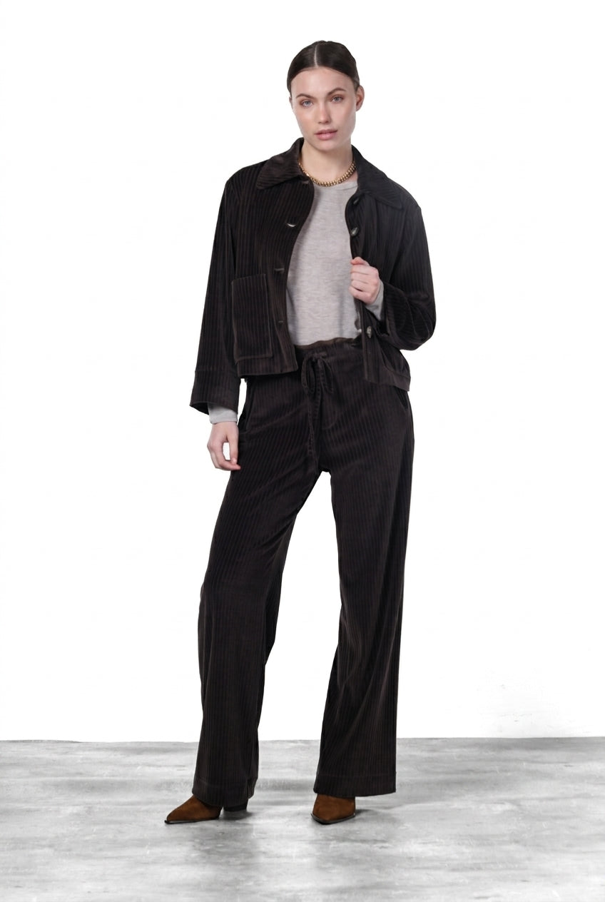 Rosie women’s jacket in wide-wale velvet