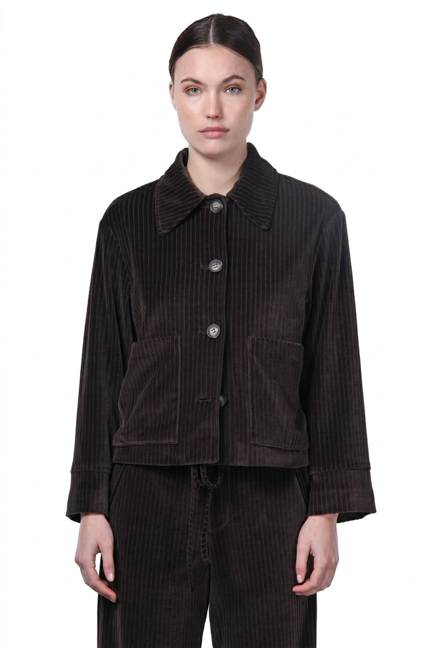 Rosie women’s jacket in wide-wale velvet
