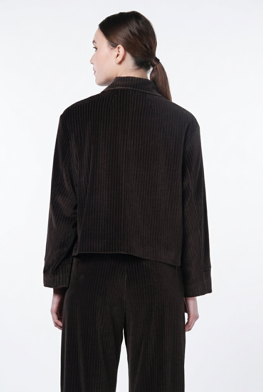 Rosie women’s jacket in wide-wale velvet