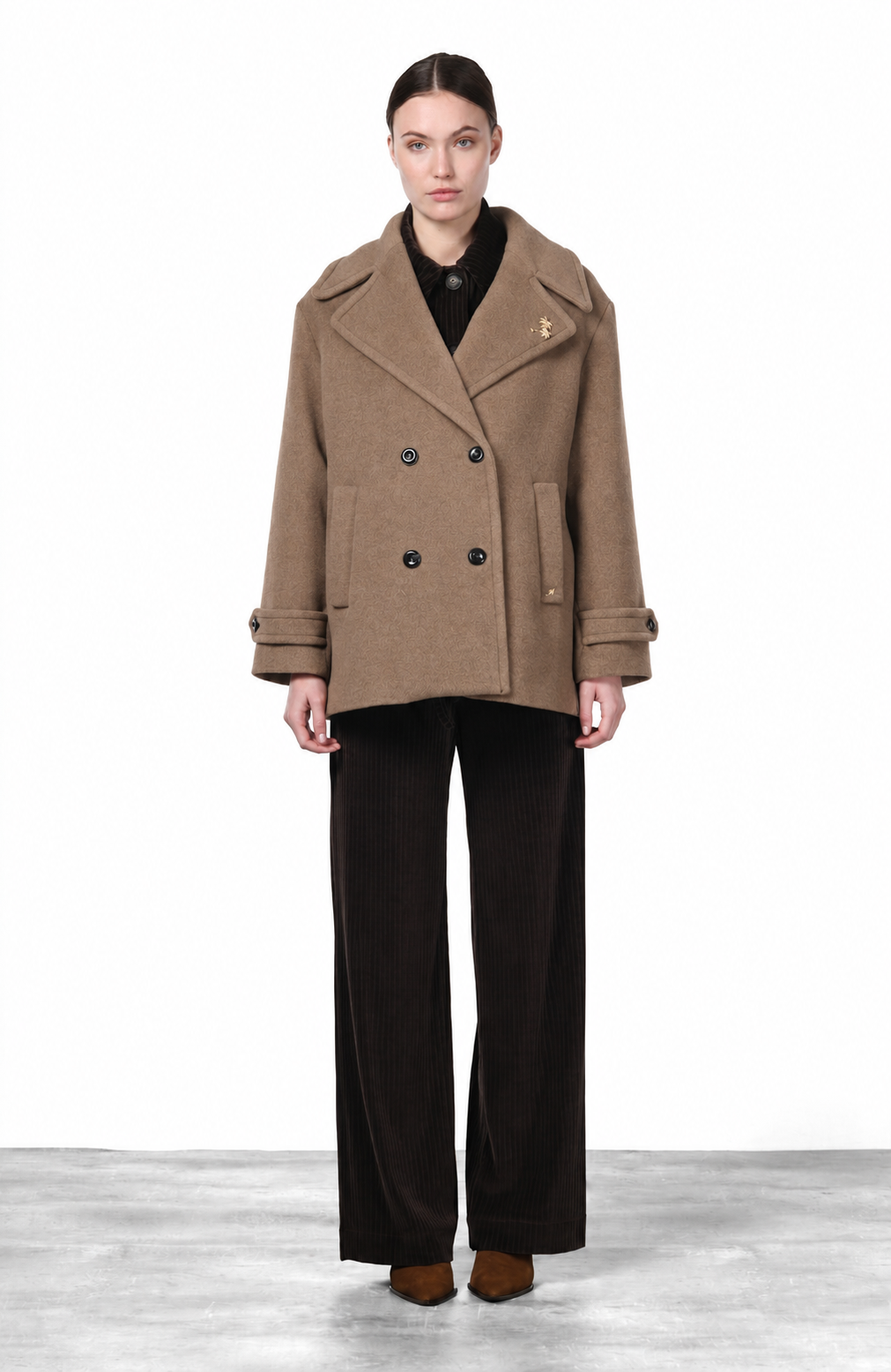 Leonie women’s coat in soft wool cloth