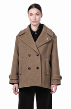 Leonie women’s coat in soft wool cloth