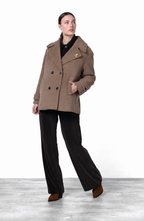 Leonie women’s coat in soft wool cloth