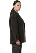 Leonie Damenmantel aus weichem Wolltuch
