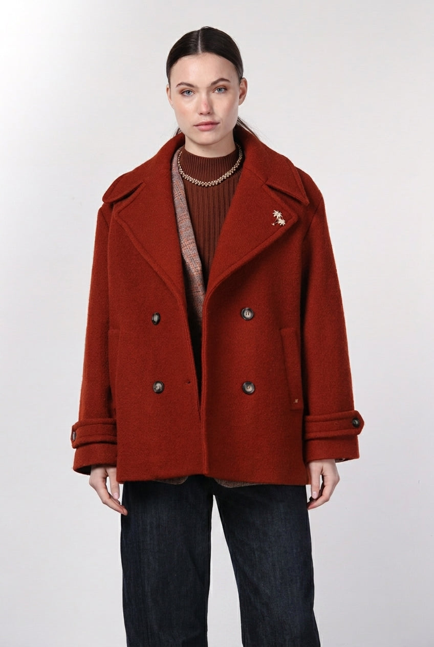 Leonie women’s coat in wool bouclé