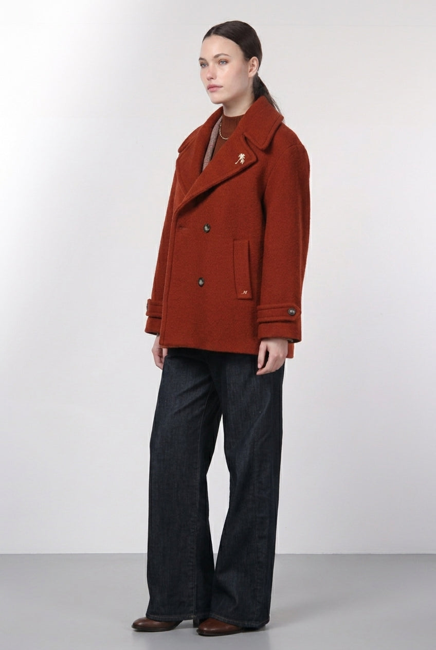 Leonie women’s coat in wool bouclé