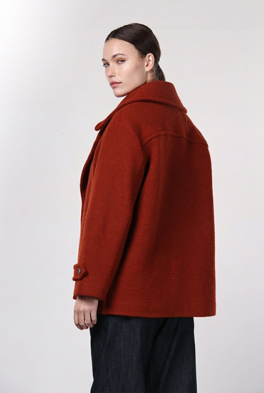 Leonie women’s coat in wool bouclé