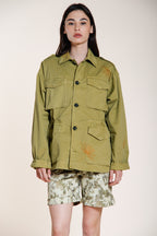 Florence New veste femme en twill léger stretch broderie fleurs