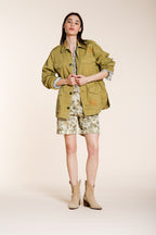 Florence New Jacke Damen aus leicht Stretch Twill Blumenstickerei