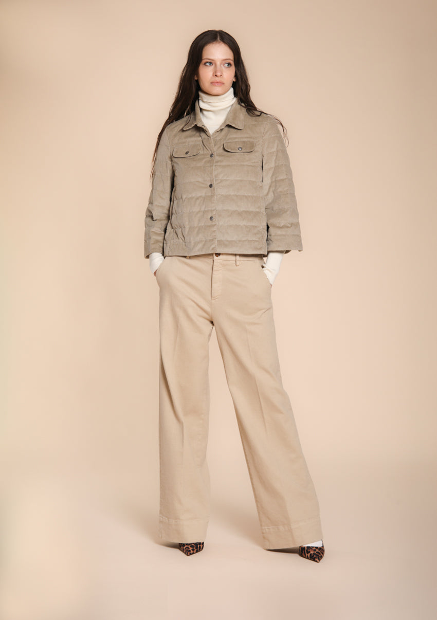 Foto 3 Amy giubbotto donna in velluto 500 righe