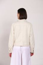 Eva Jacke Damen aus Twill Blumenstickerei