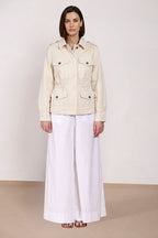 Eva Jacke Damen aus Twill Blumenstickerei