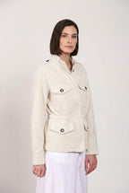 Eva Jacke Damen aus Twill Blumenstickerei