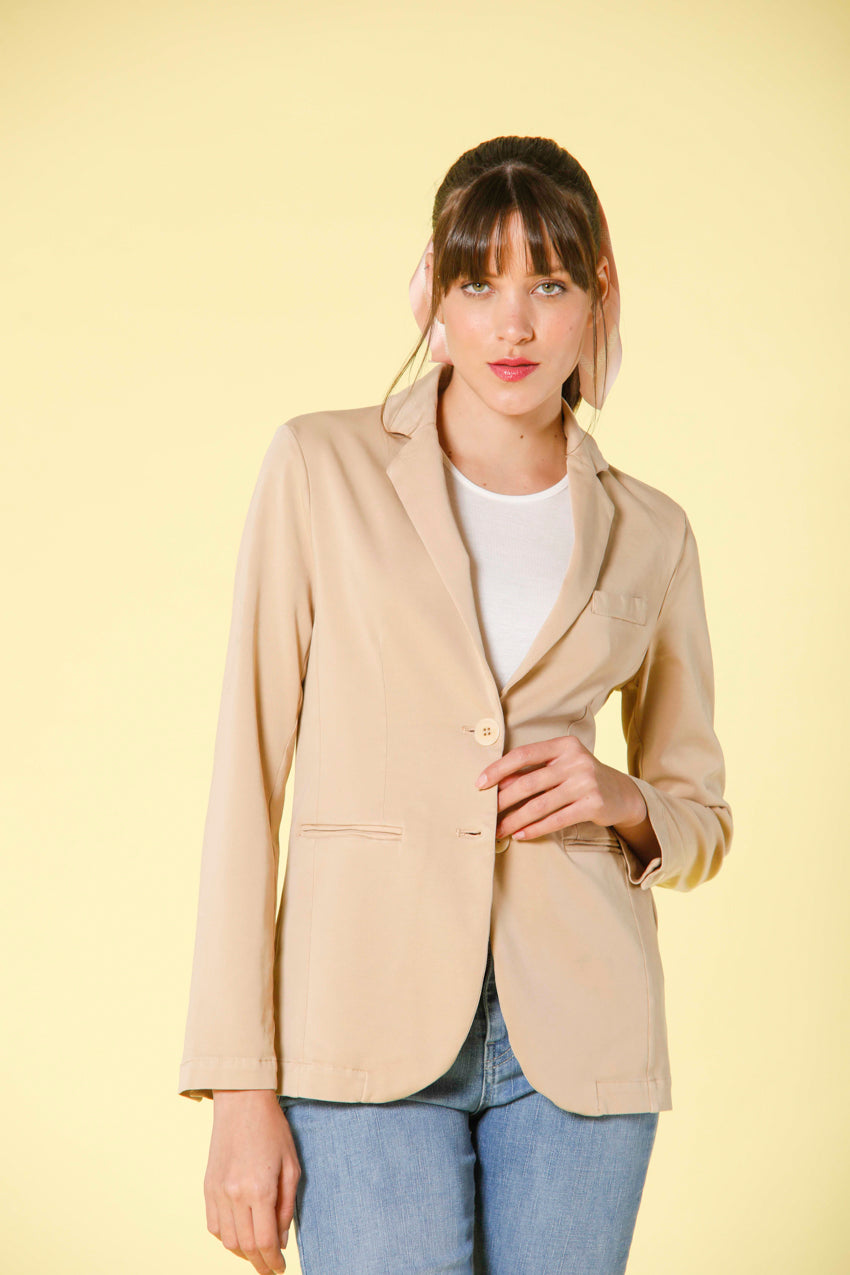 image 2 of women's jersey blazer model helena dark khaki by mason's