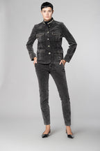 Karen veste femme en velours 1000 raies