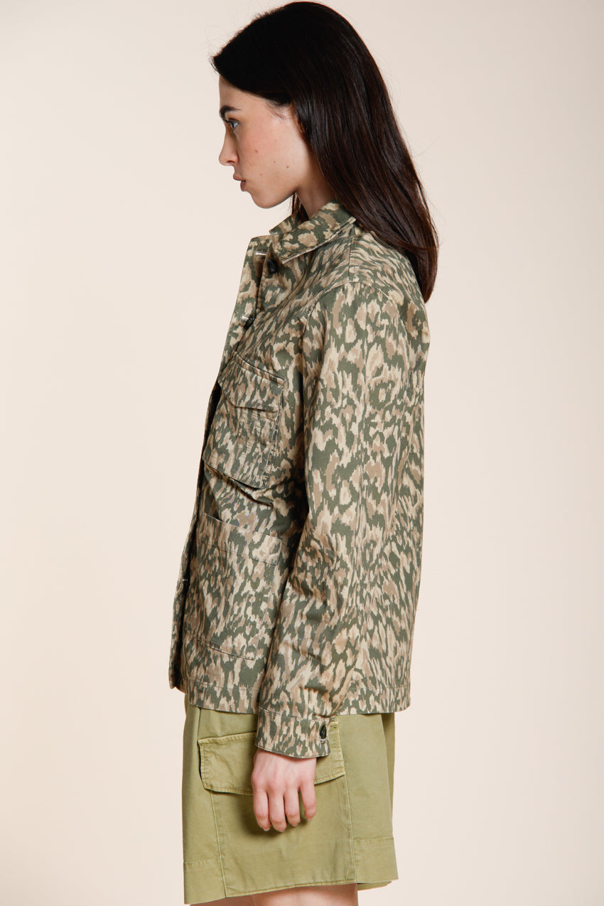 Santa Cruz giacca donna in gabardina stampa camouflage