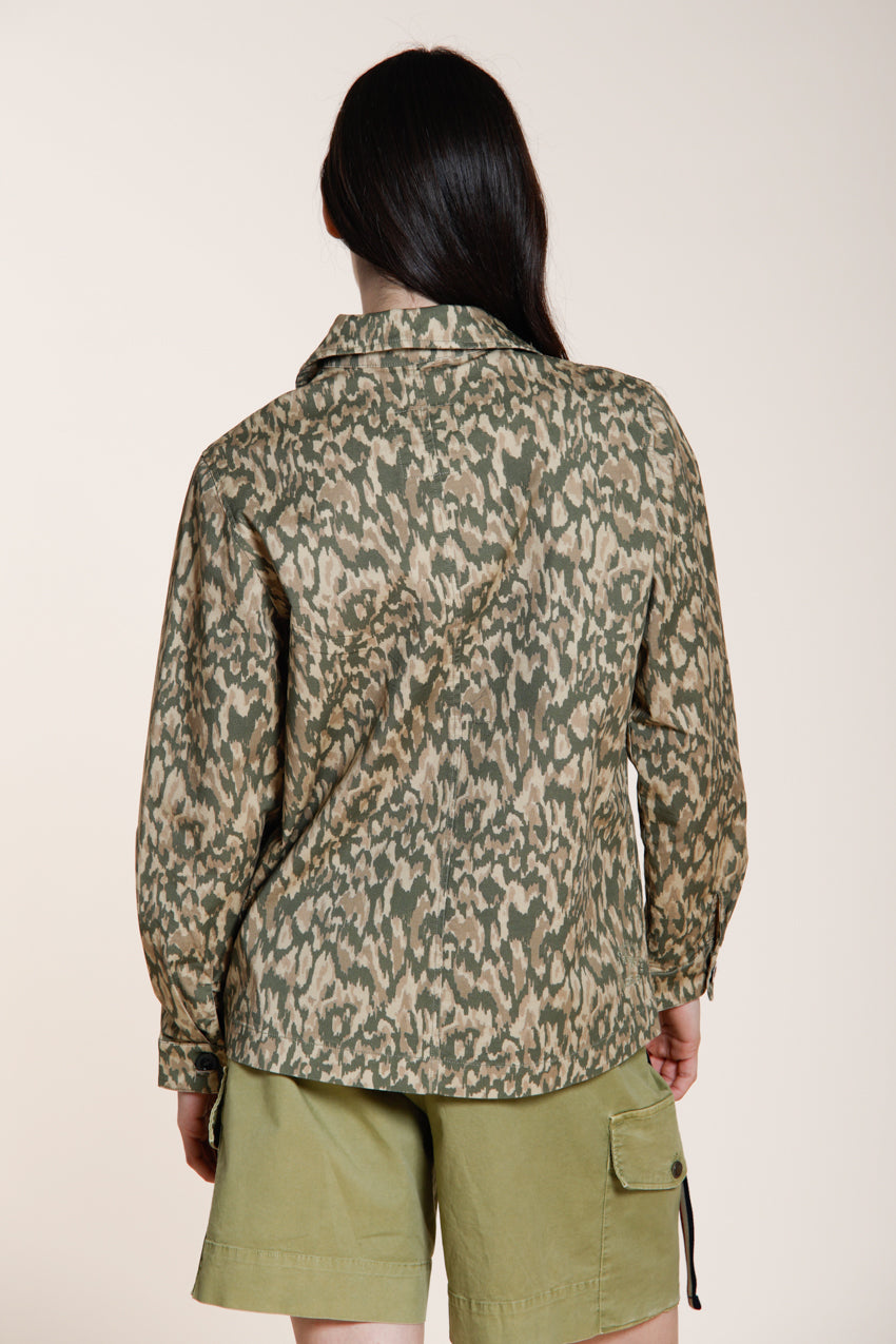 Santa Cruz giacca donna in gabardina stampa camouflage