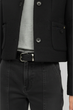 Lou Lou giacca cropped donna in bouclé misto lana