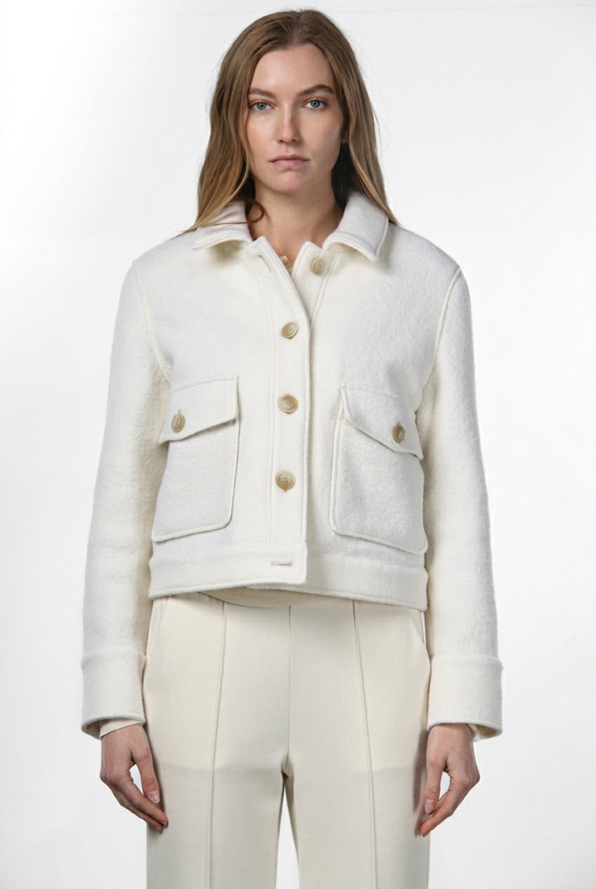 Odette women’s jacket in wool bouclé
