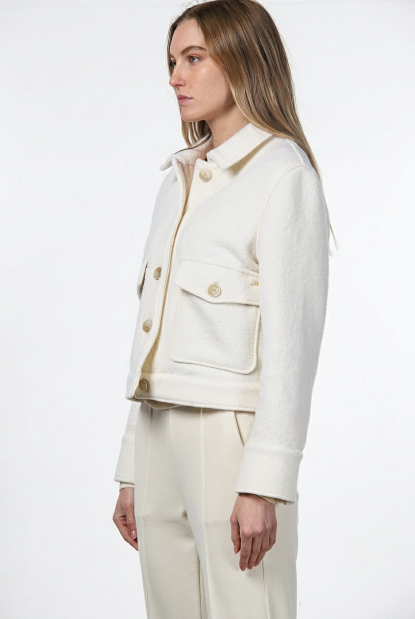 Odette women’s jacket in wool bouclé
