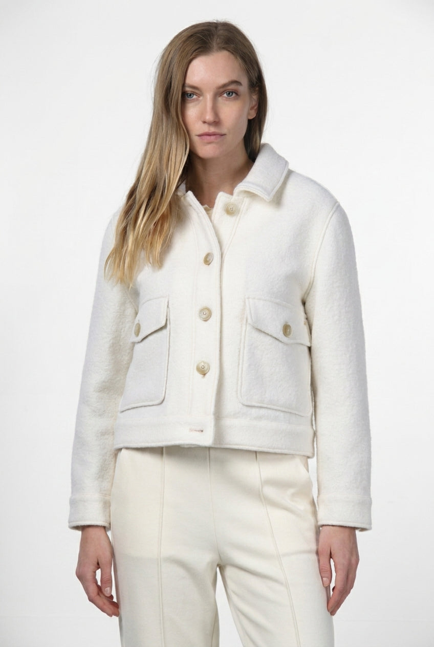 Odette women’s jacket in wool bouclé
