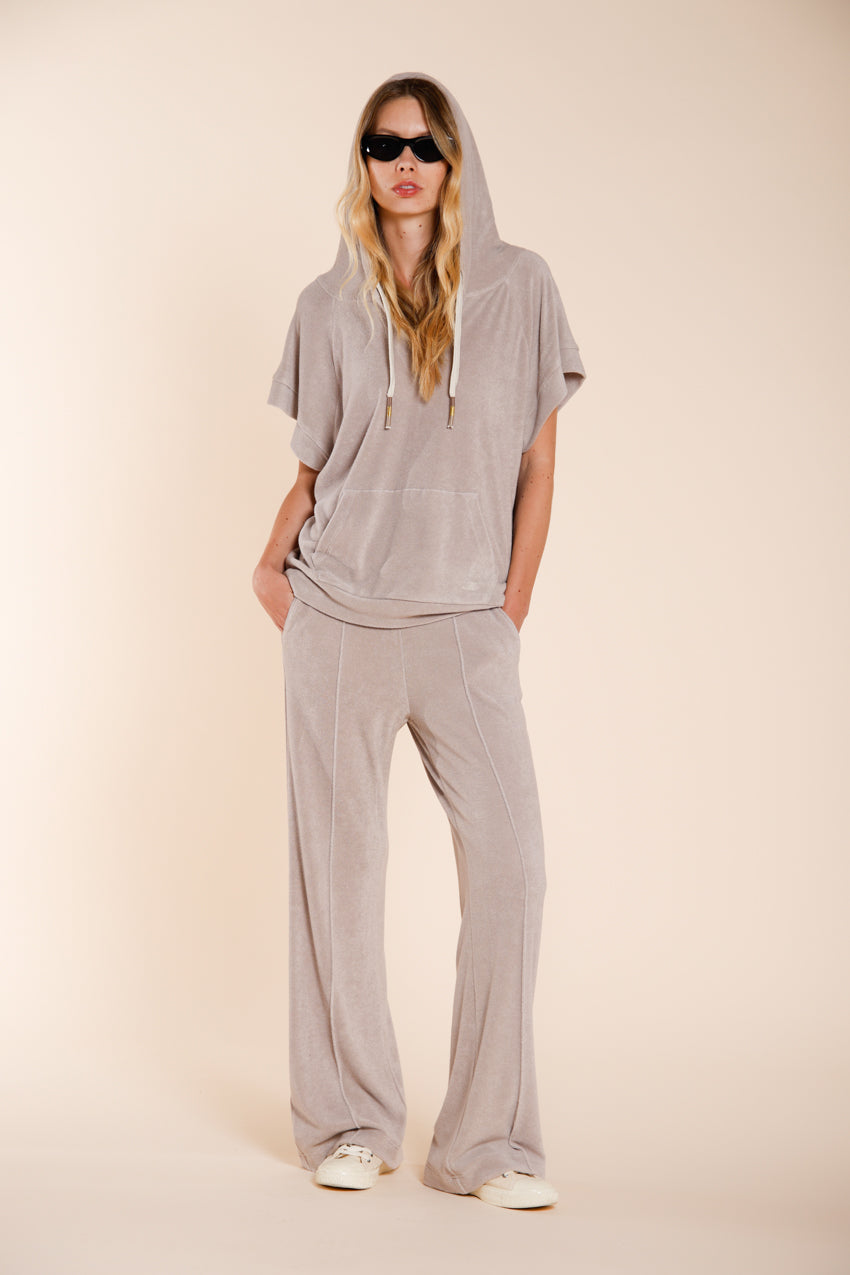 Marta felpa donna a manica corta in jersey spugna